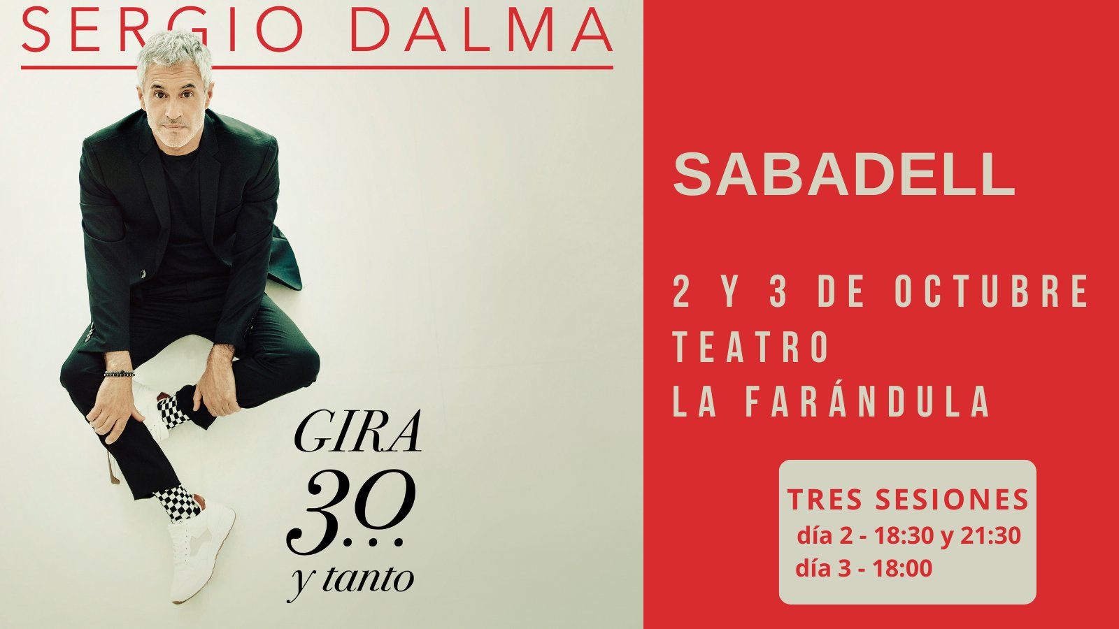 Sergio Dalma canta en Sabadell – (versión con el testimonio del artista)