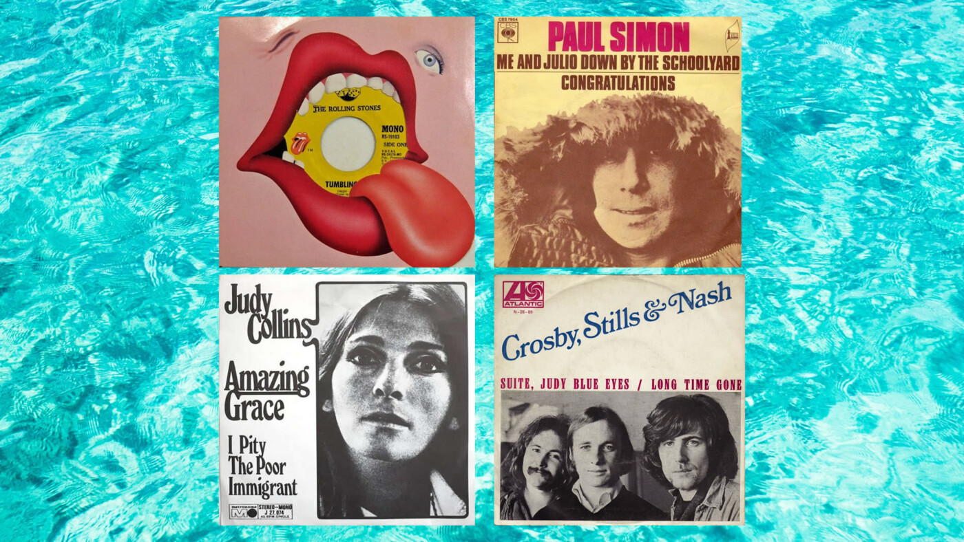 Rolling Stones, Paul Simon, Judy Collins y Crosby, Stills & Nash